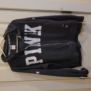 Victorias Secret PINK grey zip up jacket  size small